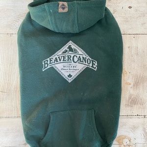 Beaver Canoe dog hoodie